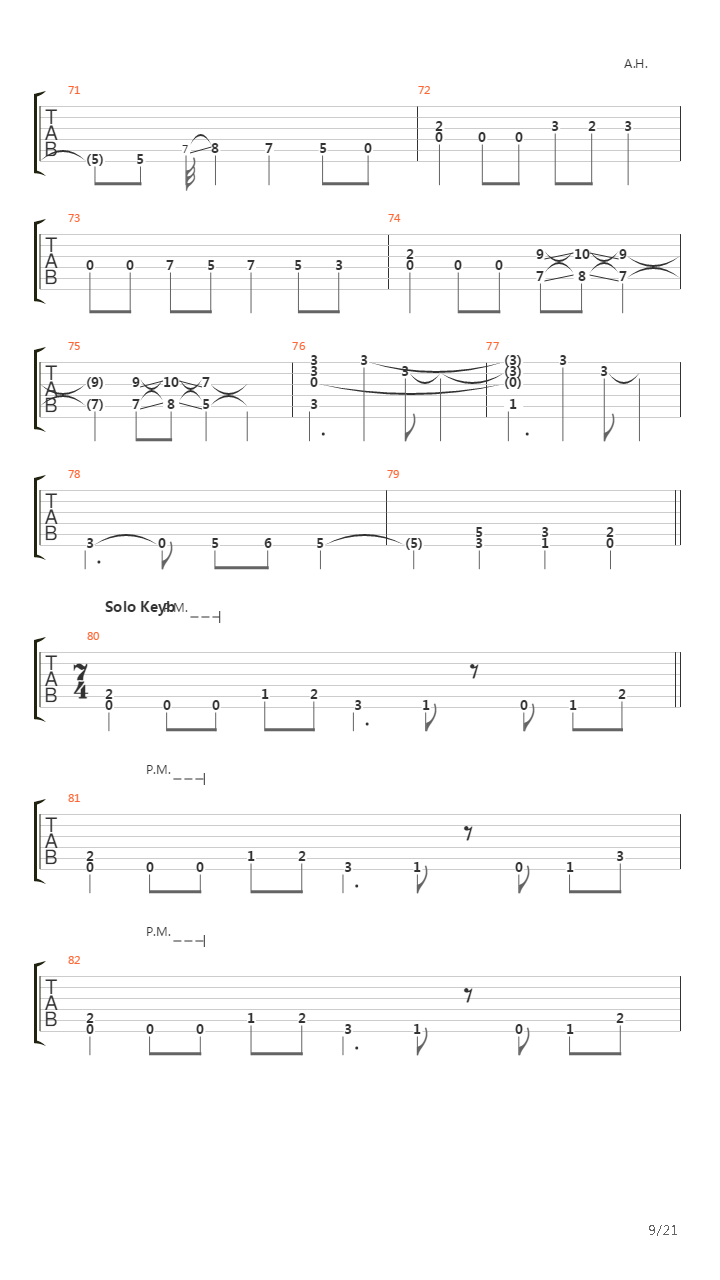 March Into Hell吉他谱