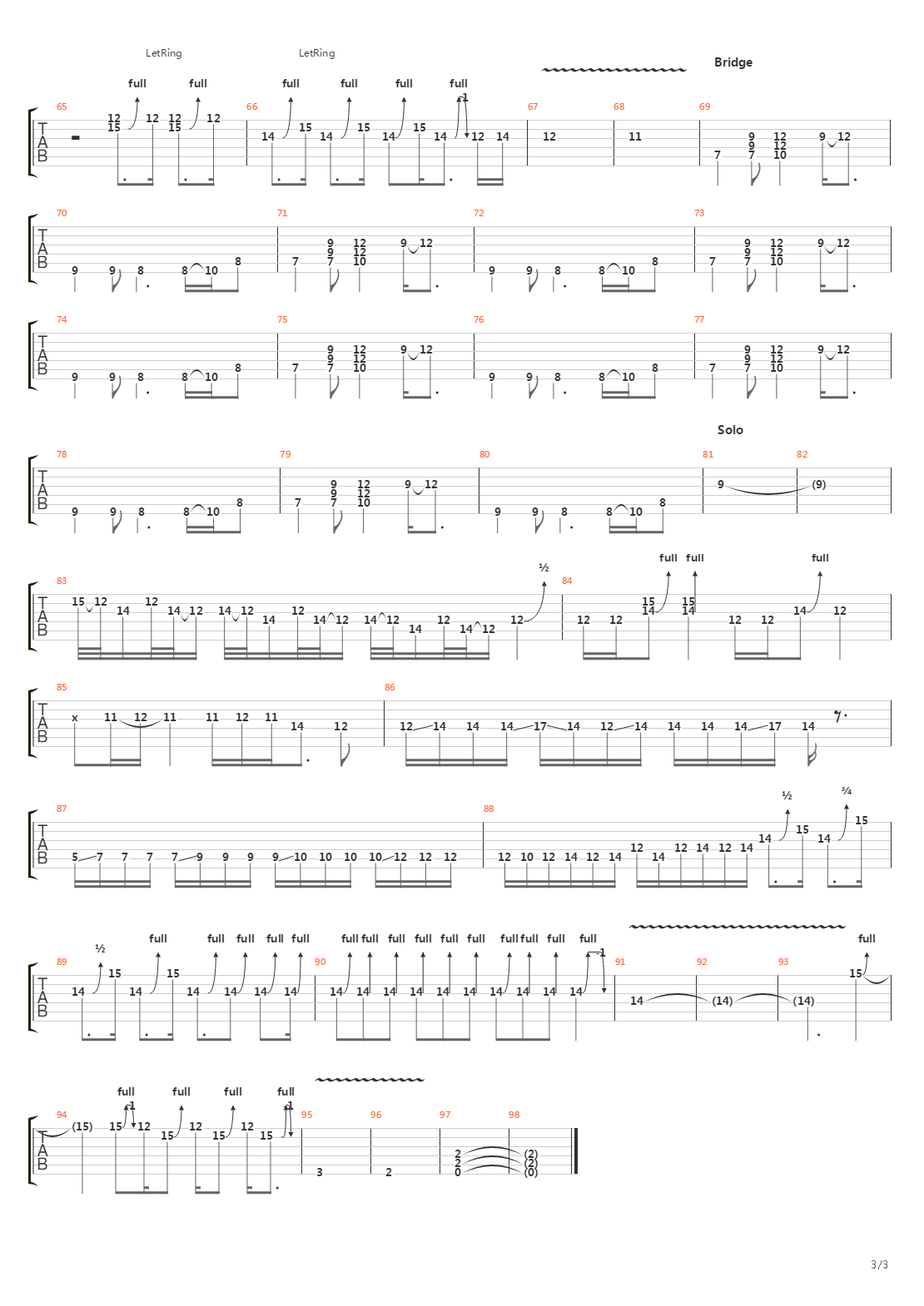 Ghosts Along The Mississippi吉他谱