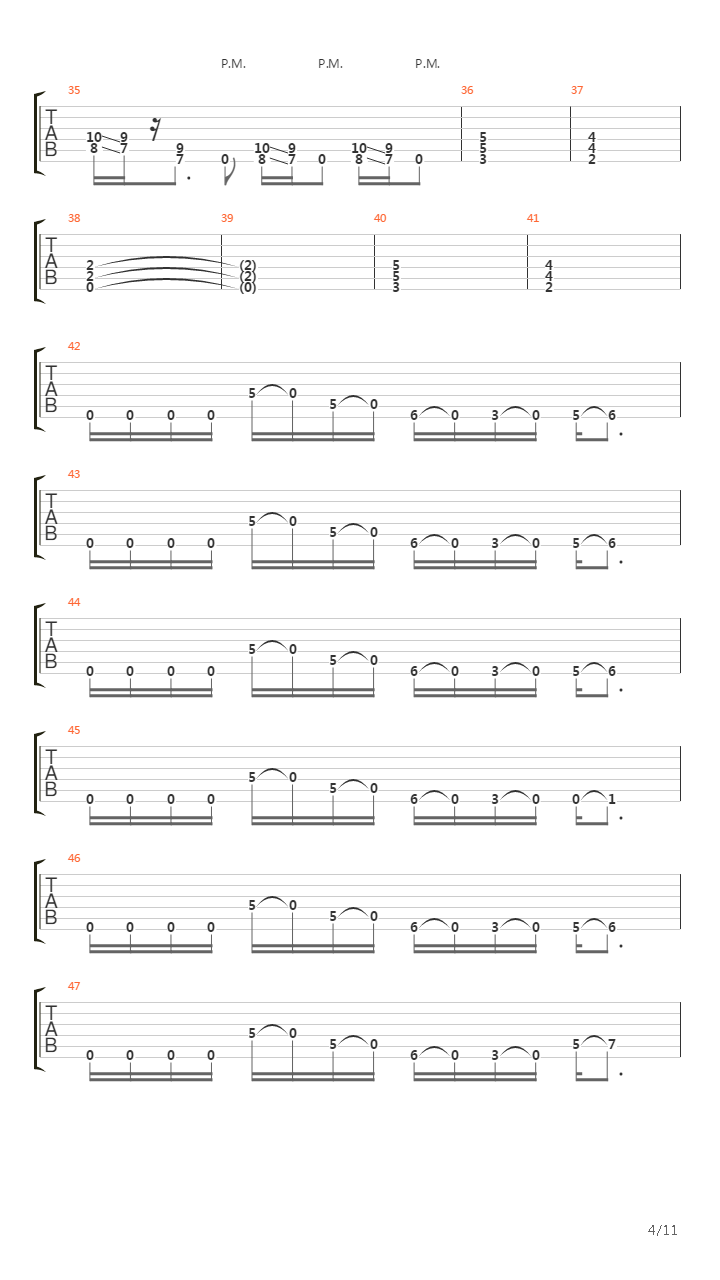 Ghosts Along The Mississippi吉他谱