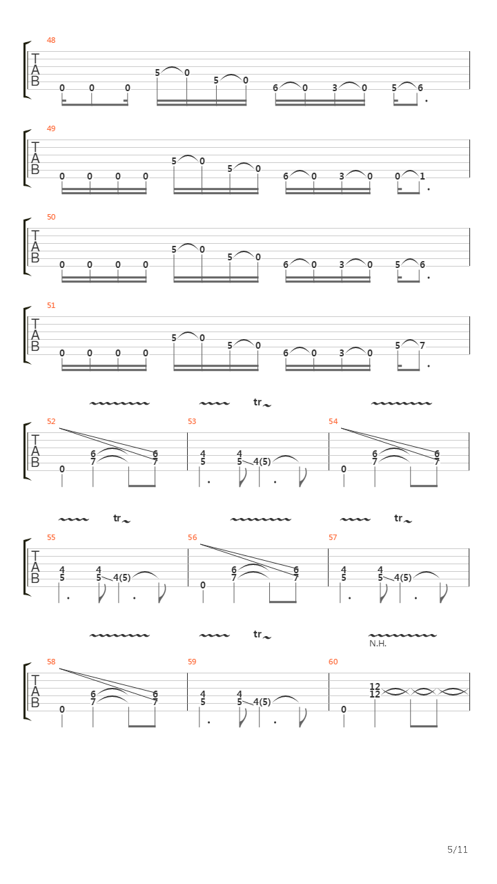 Ghosts Along The Mississippi吉他谱