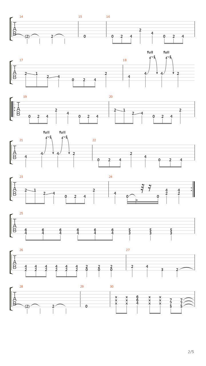 Lysergik Funeral Procession吉他谱