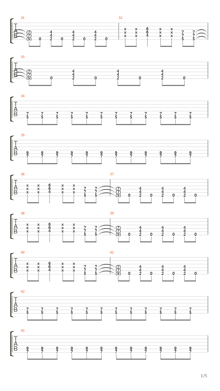 Lysergik Funeral Procession吉他谱