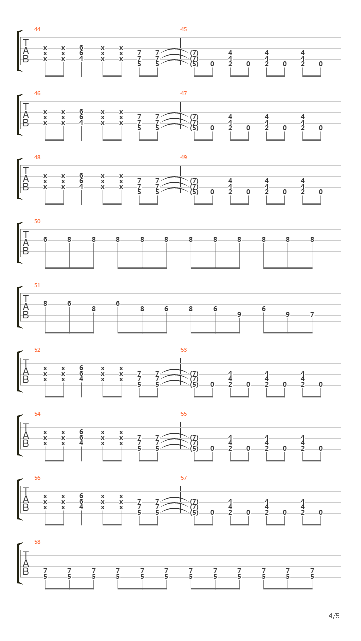 Lysergik Funeral Procession吉他谱