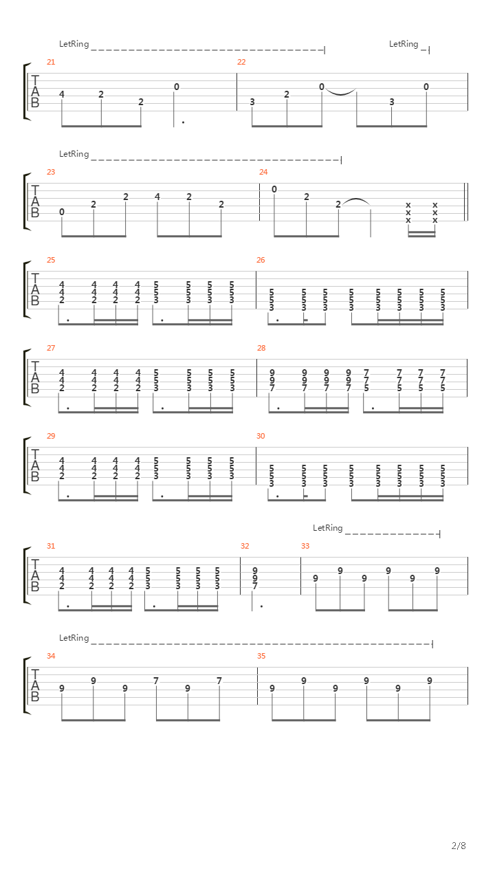 Alles Vergeht吉他谱