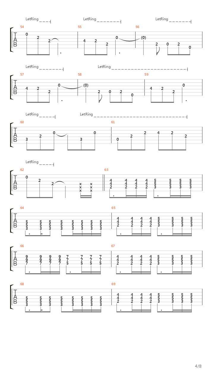 Alles Vergeht吉他谱