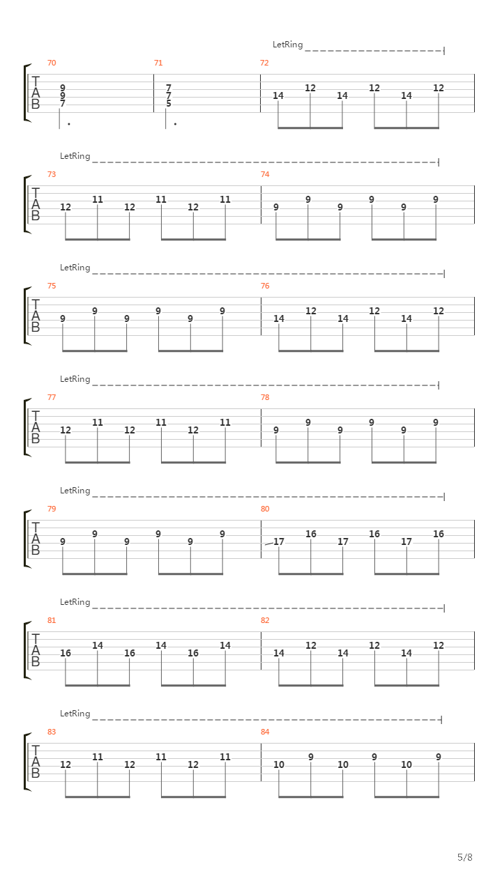 Alles Vergeht吉他谱