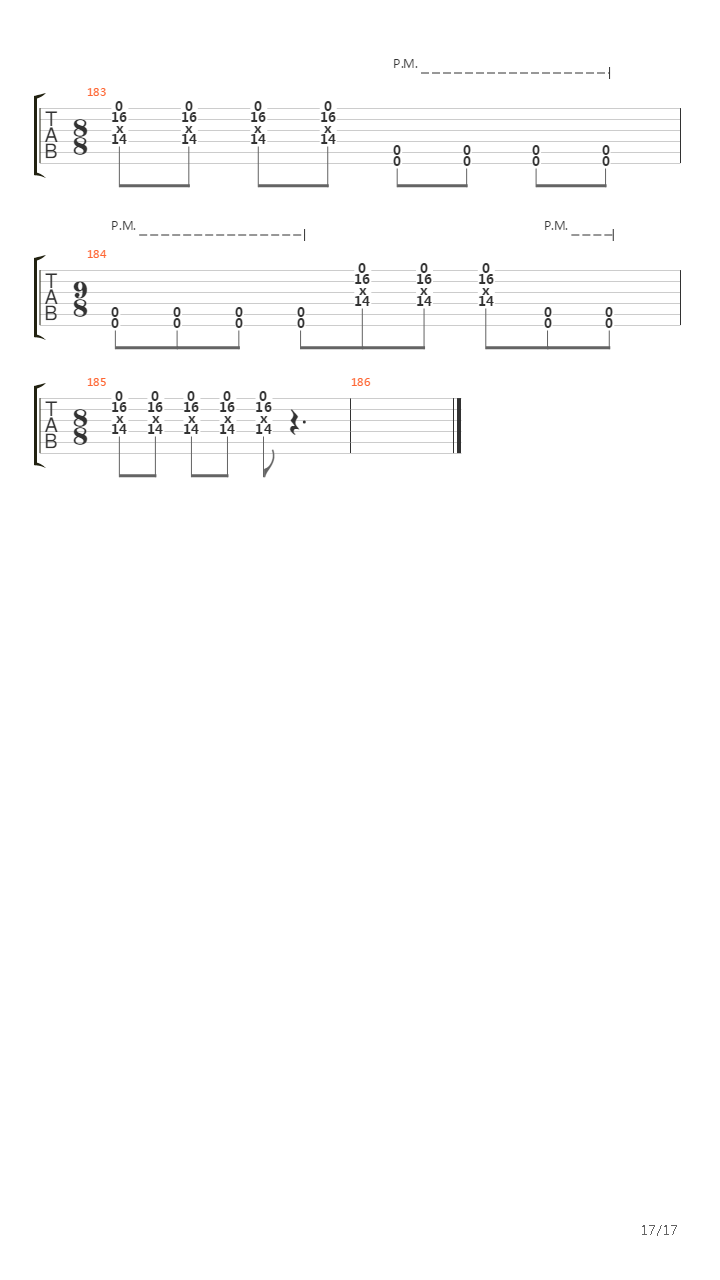 43 Burnt吉他谱