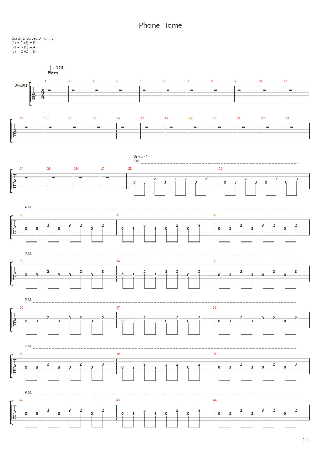 Phone Home吉他谱