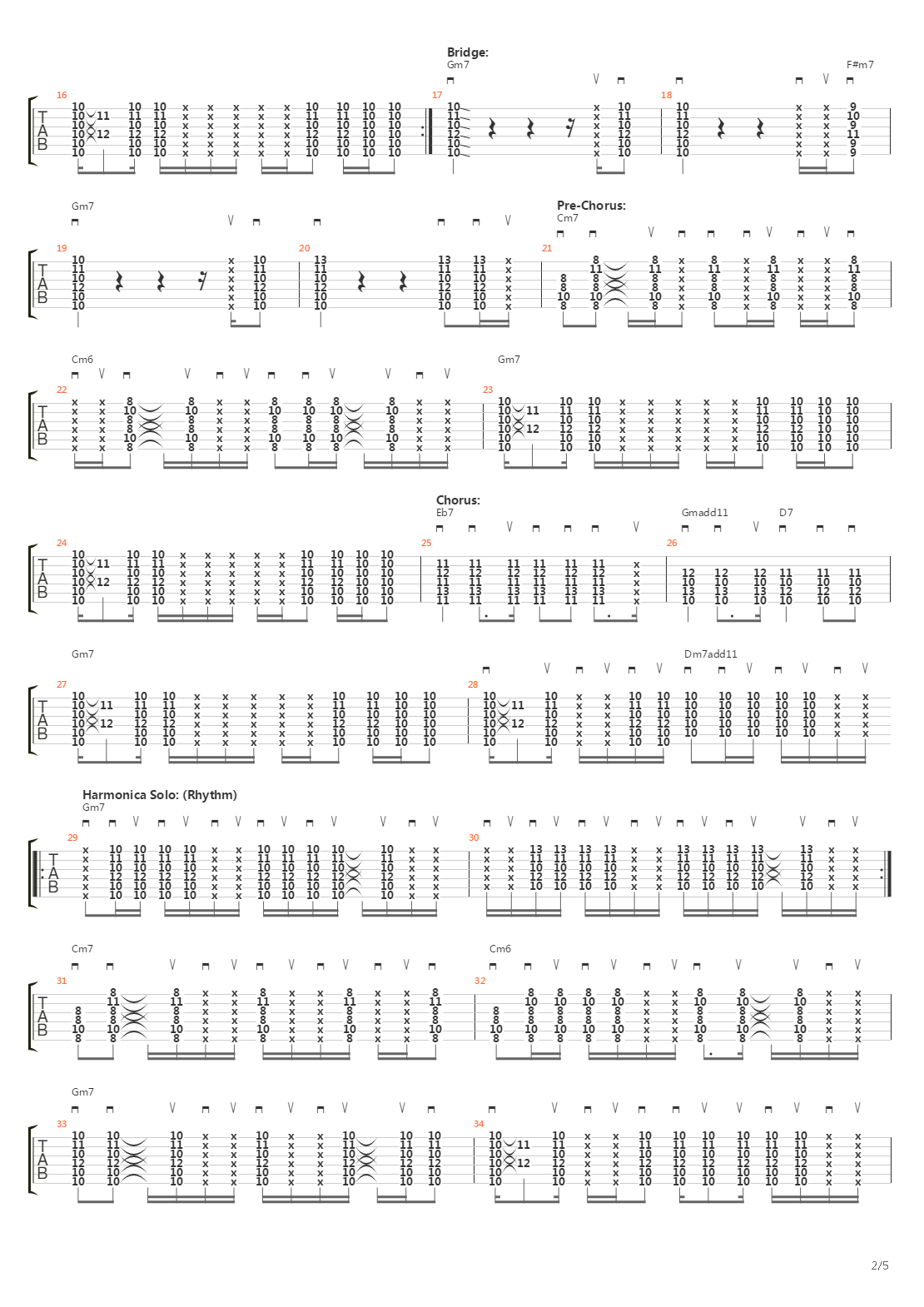 Long Train Runnin吉他谱