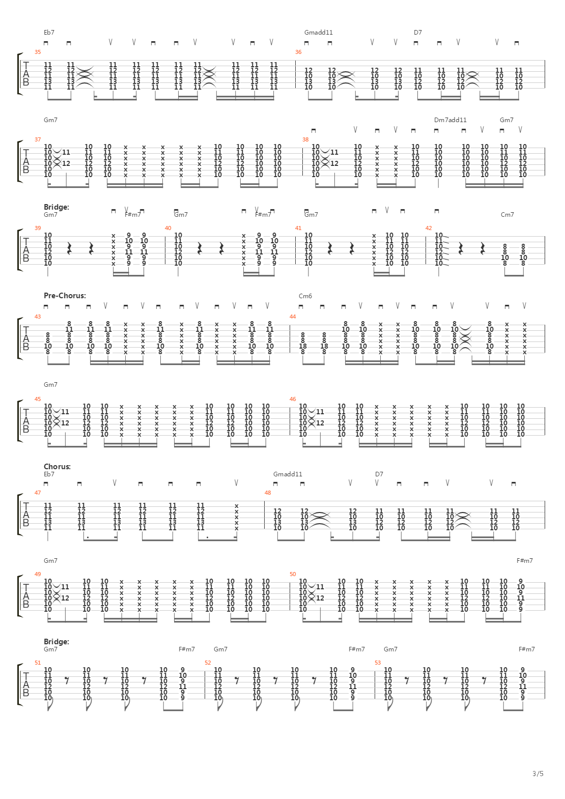 Long Train Runnin吉他谱
