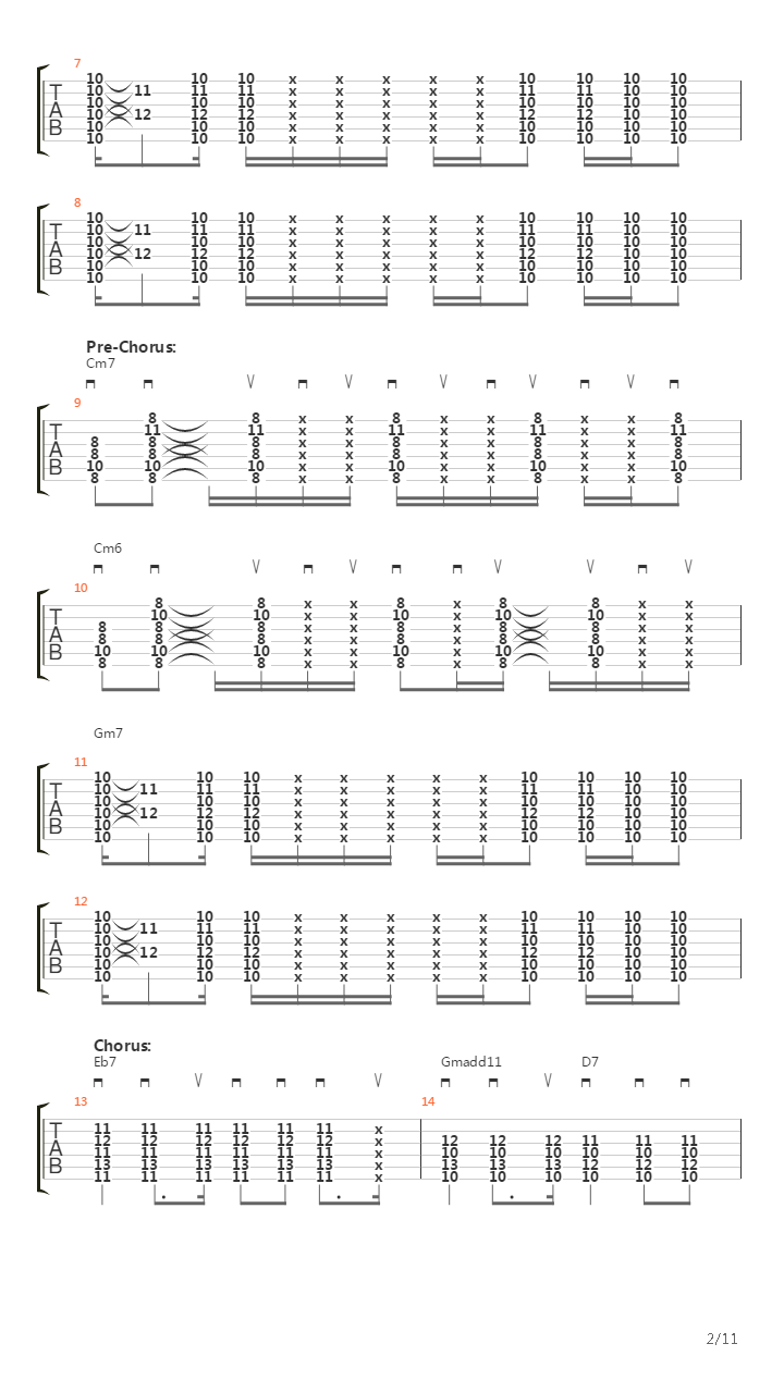 Long Train Runnin吉他谱