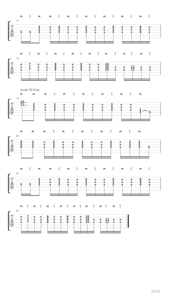 Long Train Runnin吉他谱