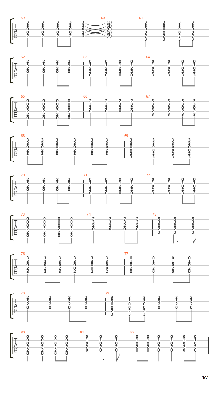 Tokyo(完整总谱)吉他谱