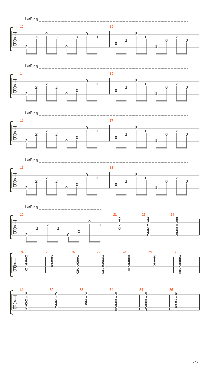 Zegar吉他谱
