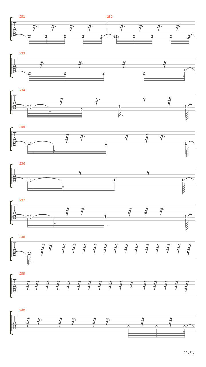 Triste Cancion De Amor吉他谱