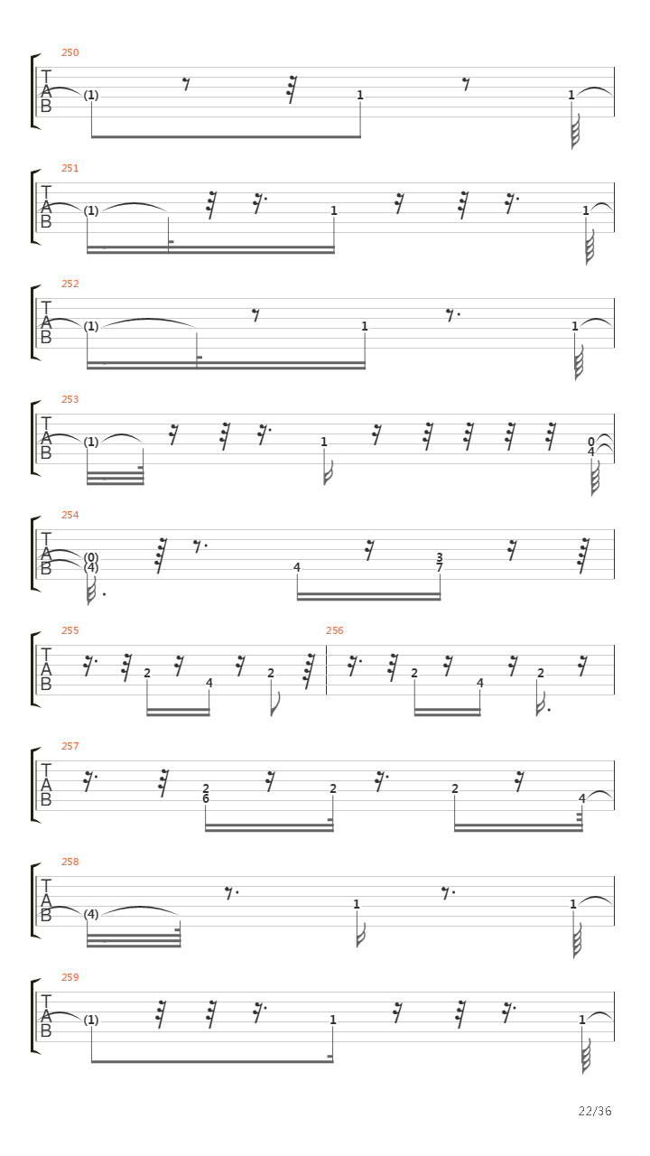 Triste Cancion De Amor吉他谱