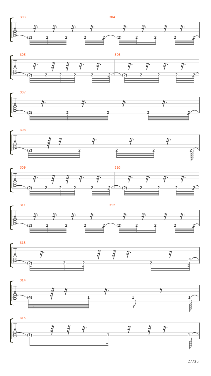 Triste Cancion De Amor吉他谱