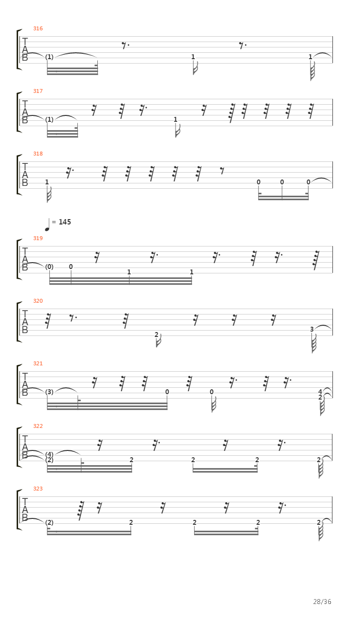 Triste Cancion De Amor吉他谱