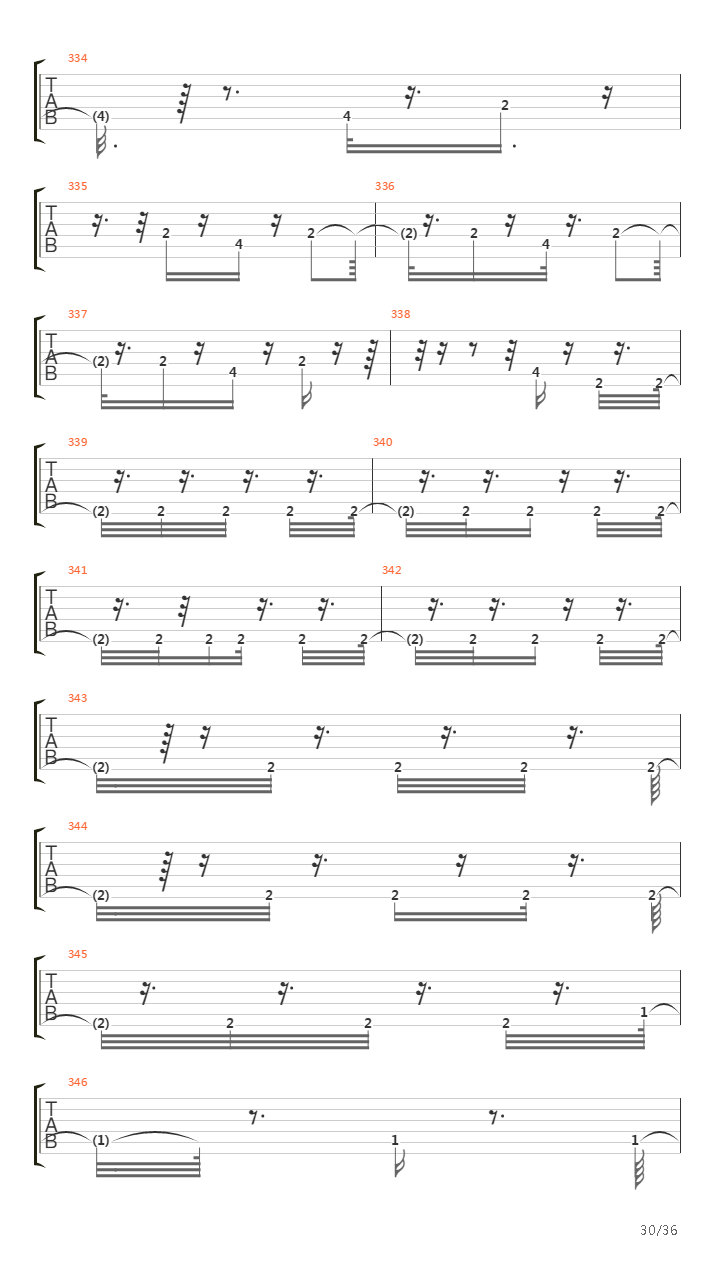 Triste Cancion De Amor吉他谱