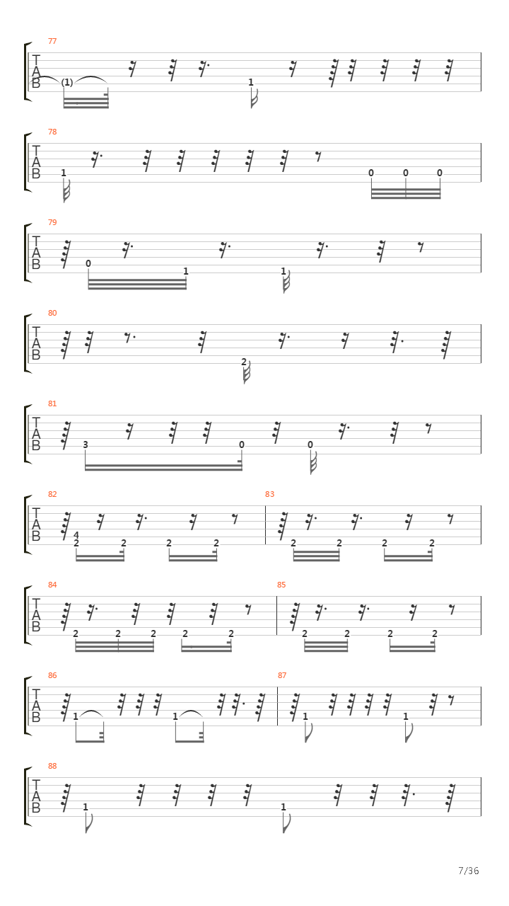 Triste Cancion De Amor吉他谱