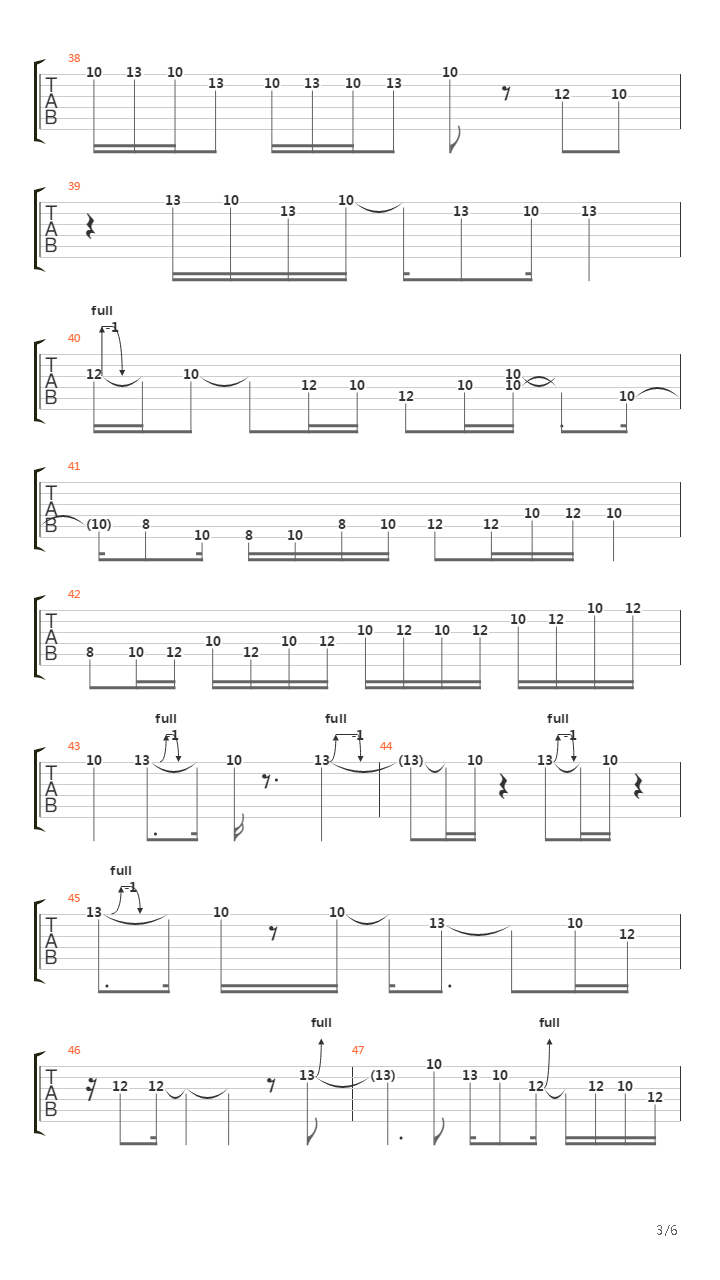 Triste Cancion吉他谱