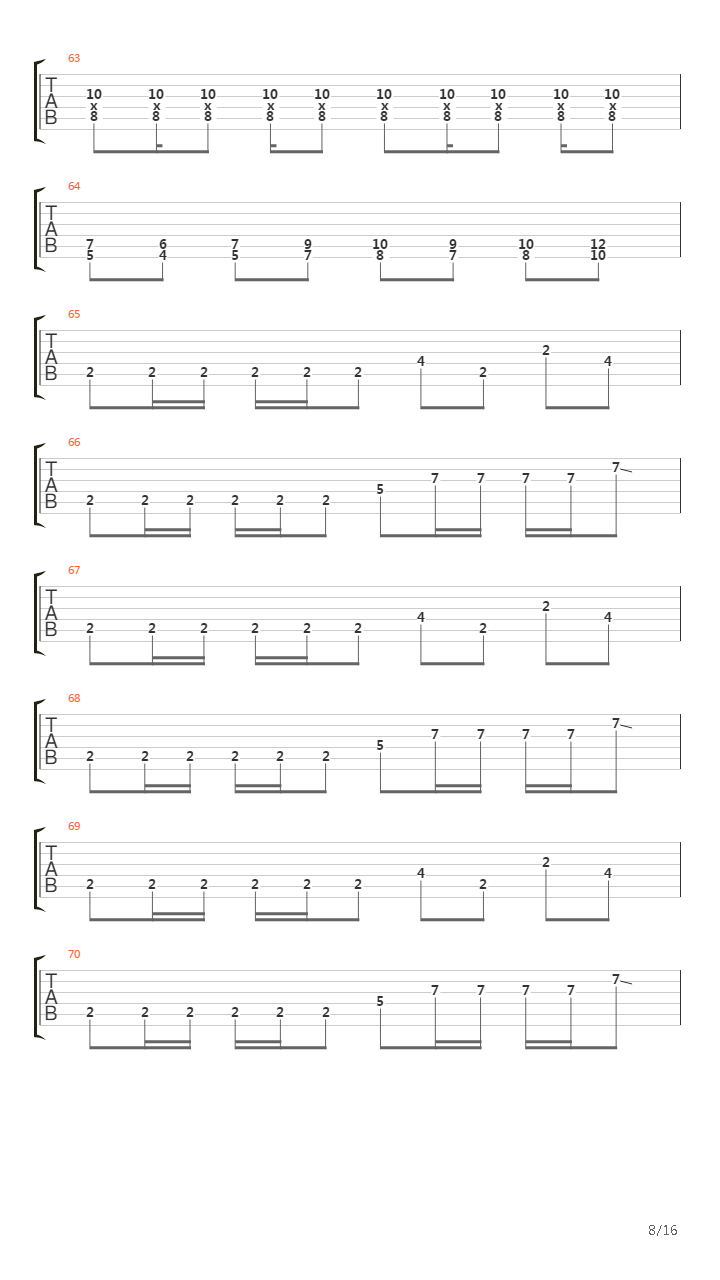 Speechless吉他谱