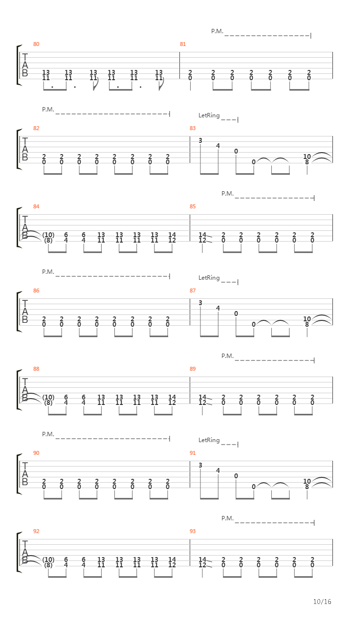 Speechless吉他谱