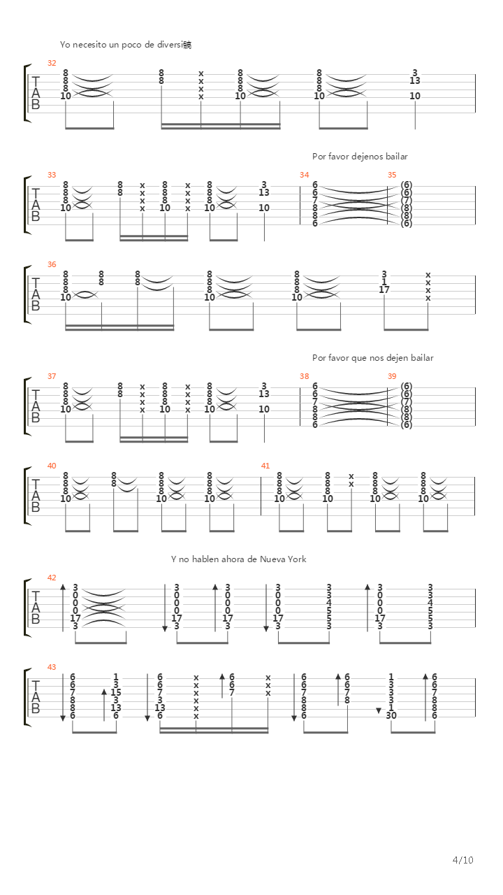 Guitarras Blancas吉他谱