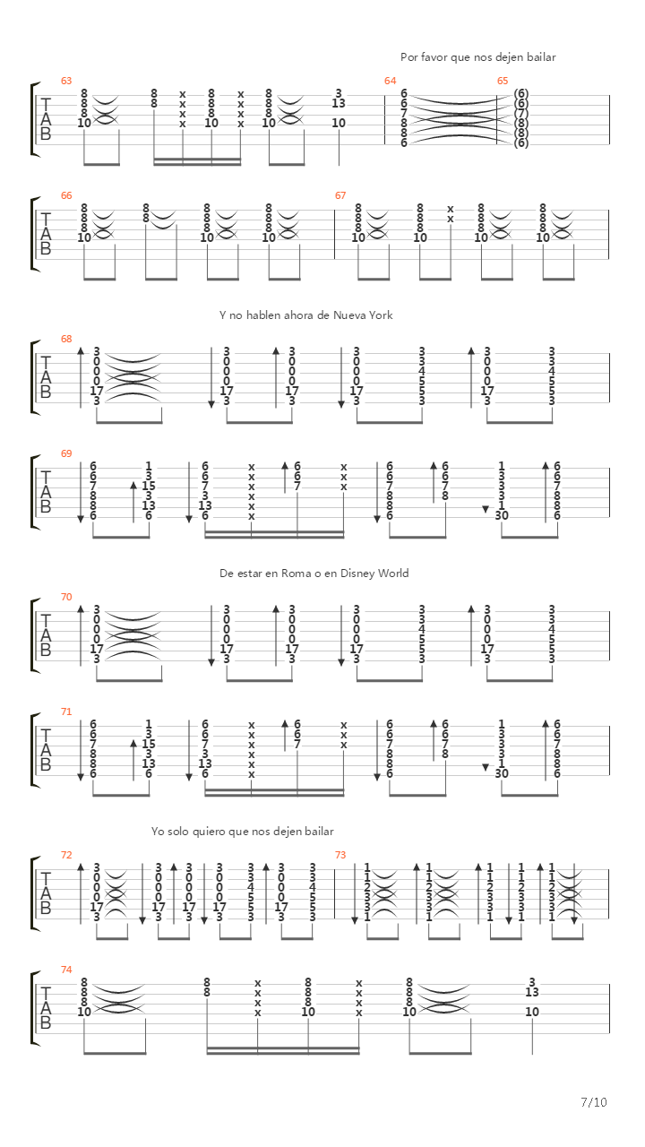 Guitarras Blancas吉他谱