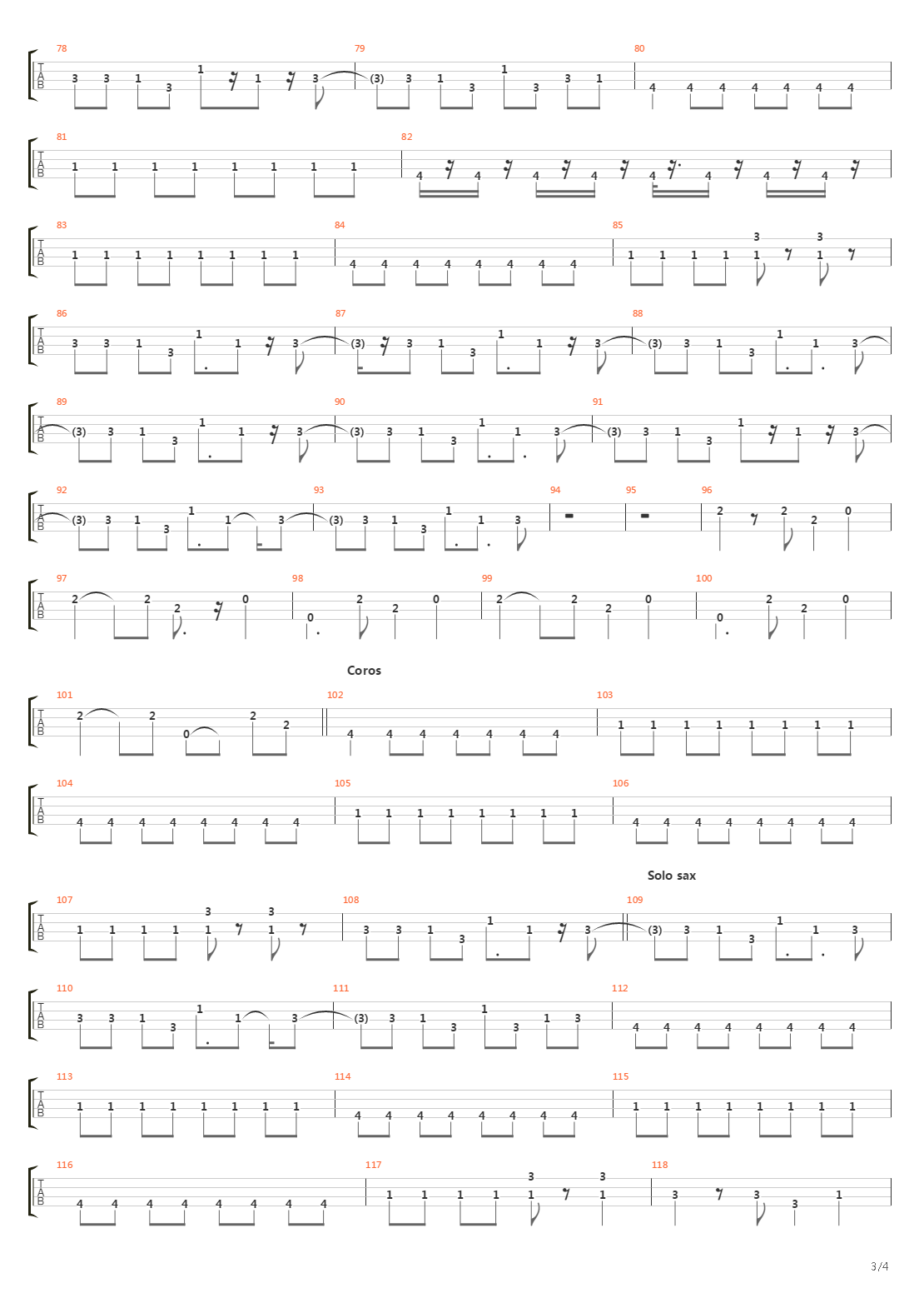Guitarras Blancas吉他谱