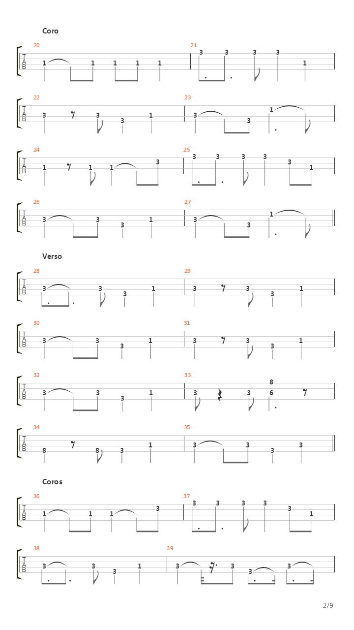 Guitarras Blancas吉他谱