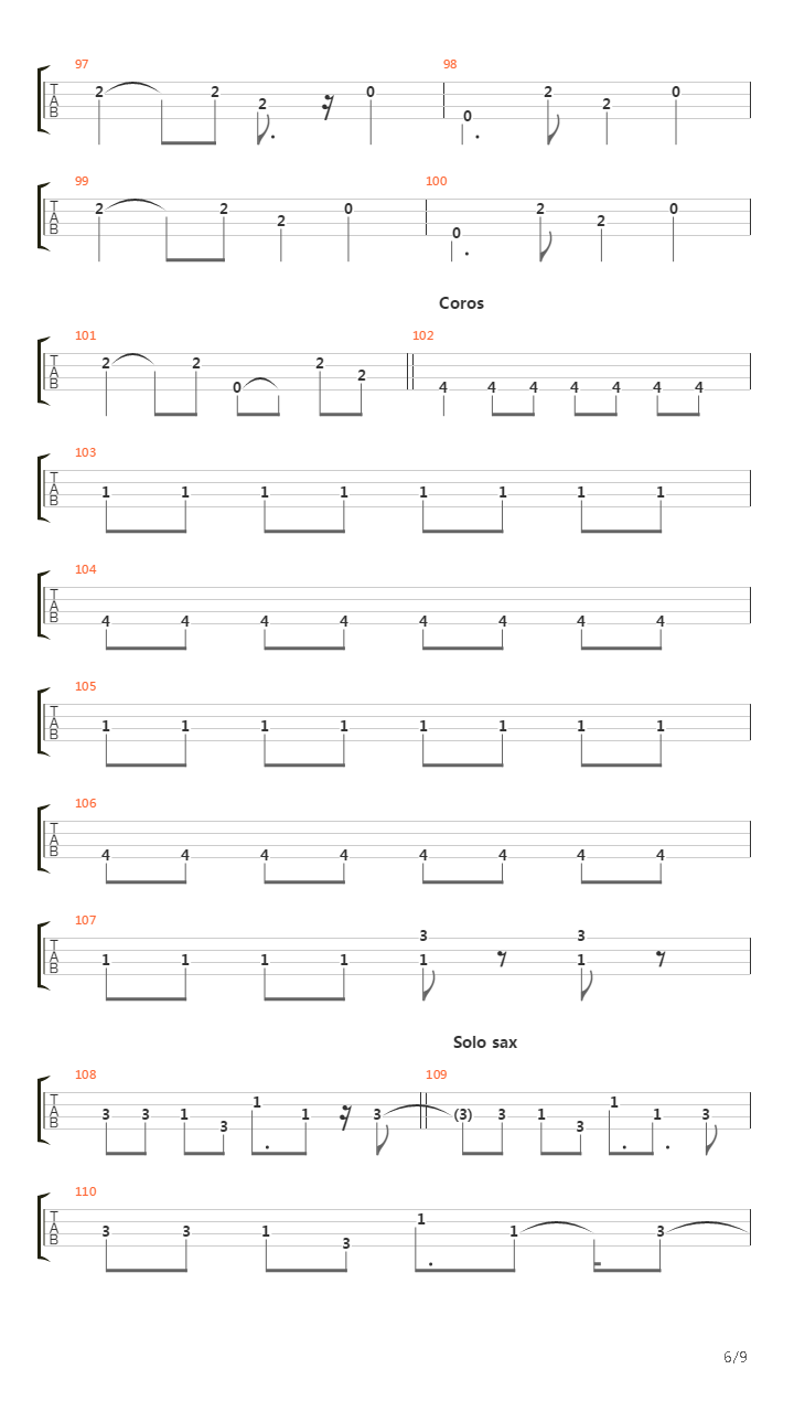 Guitarras Blancas吉他谱