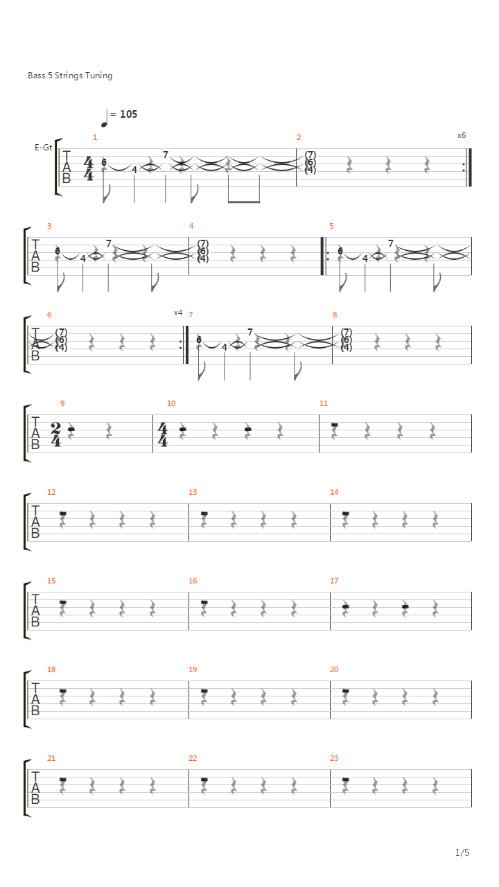 Lost In Helix吉他谱