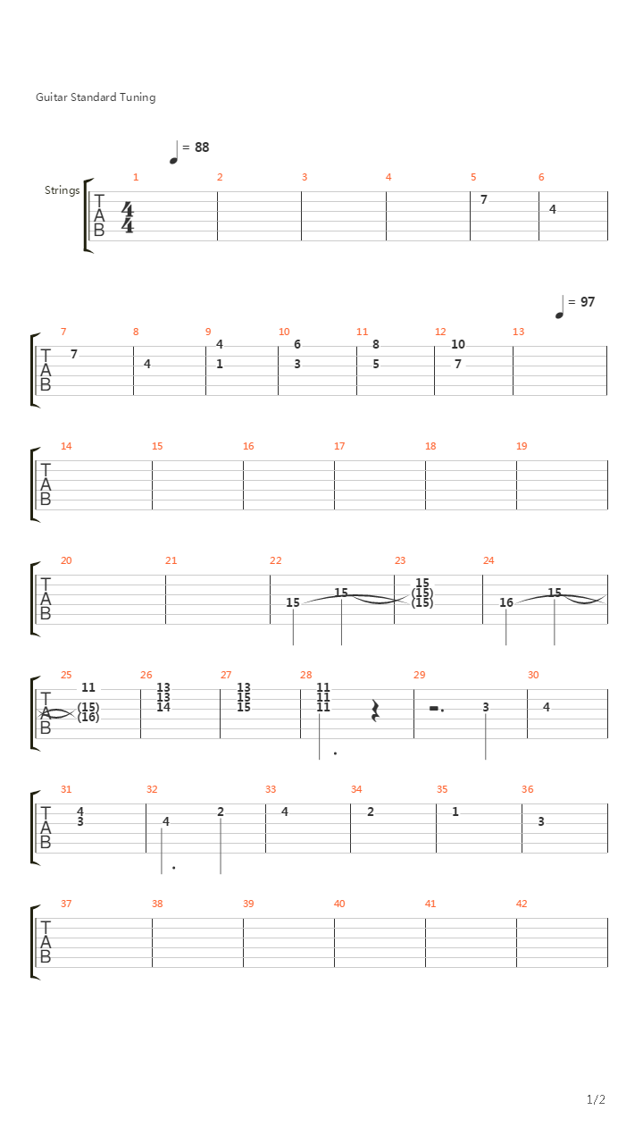 Theme From Paradise吉他谱