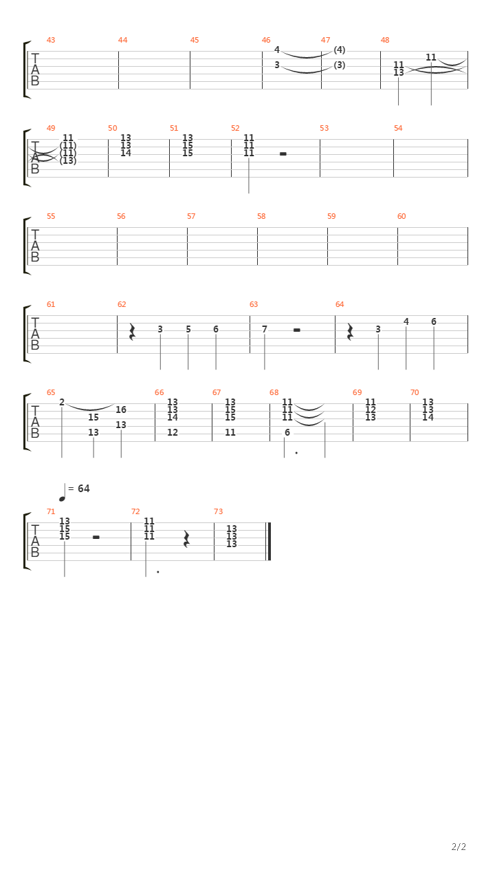 Theme From Paradise吉他谱