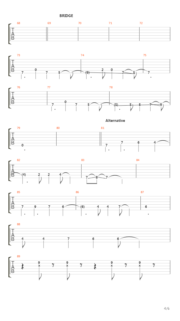 Bitemarks And Bloodstains吉他谱