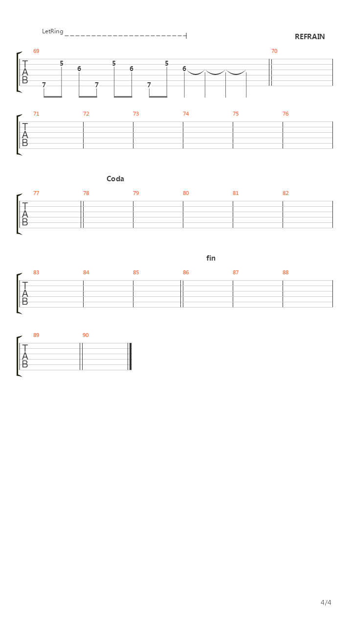 Bury Me吉他谱