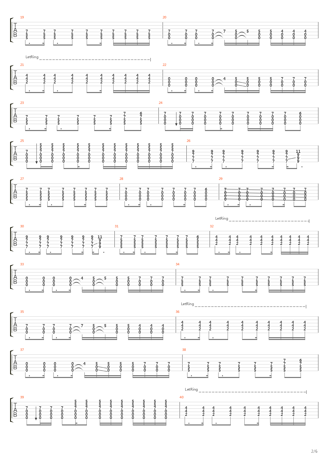 Ember吉他谱