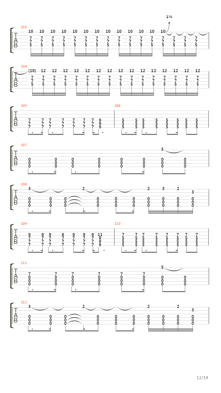 Ember吉他谱