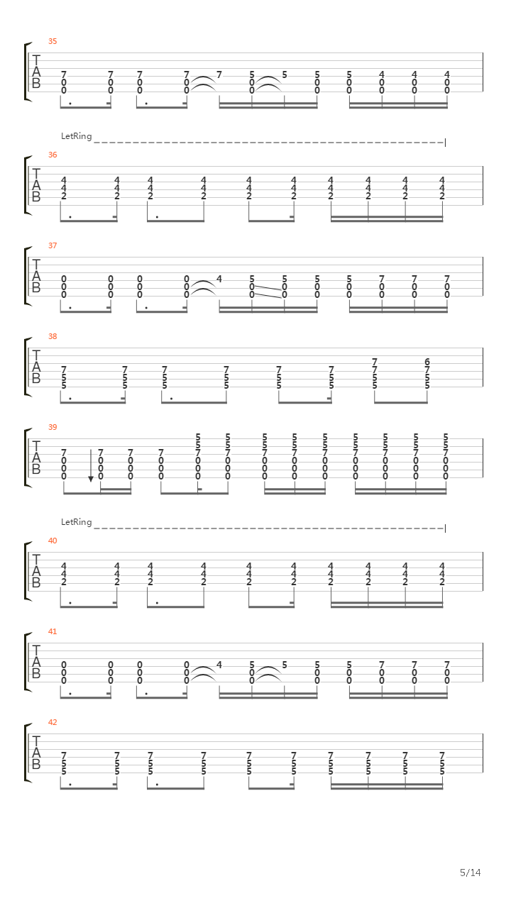 Ember吉他谱
