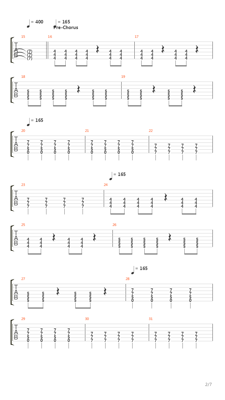 Letters To You吉他谱