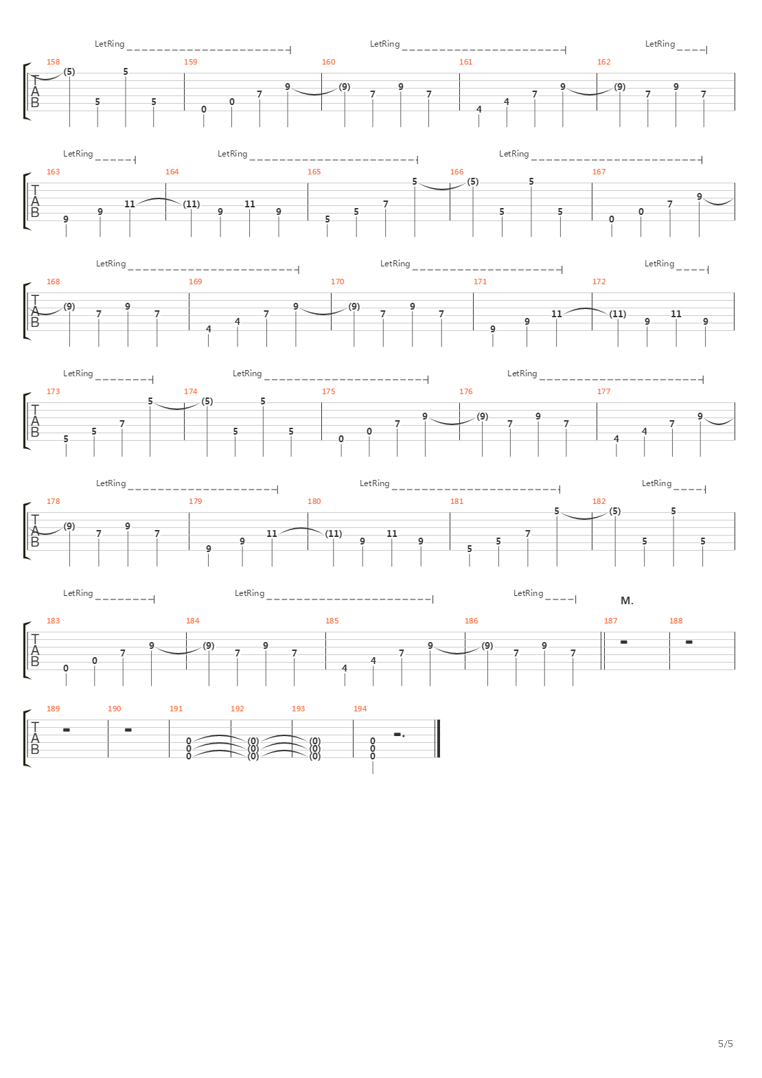 Letters To You吉他谱
