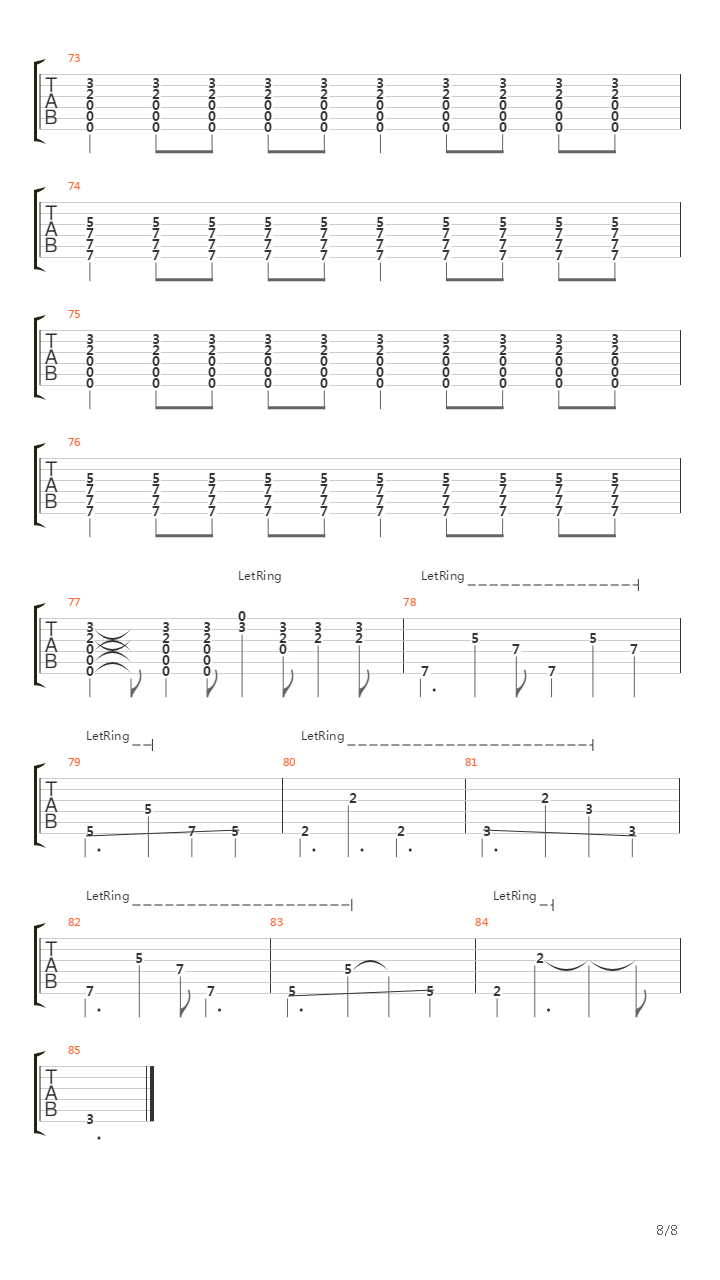 Perfection Through Silence吉他谱
