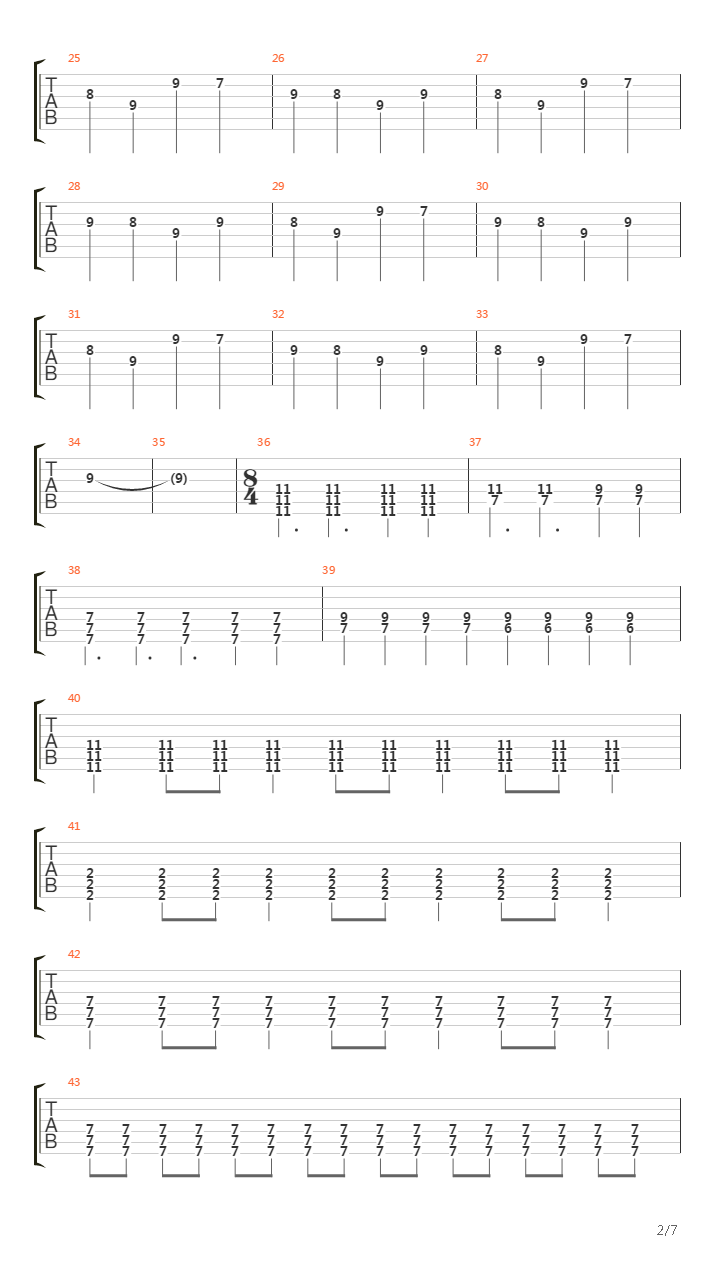 Perfection Through Silence吉他谱