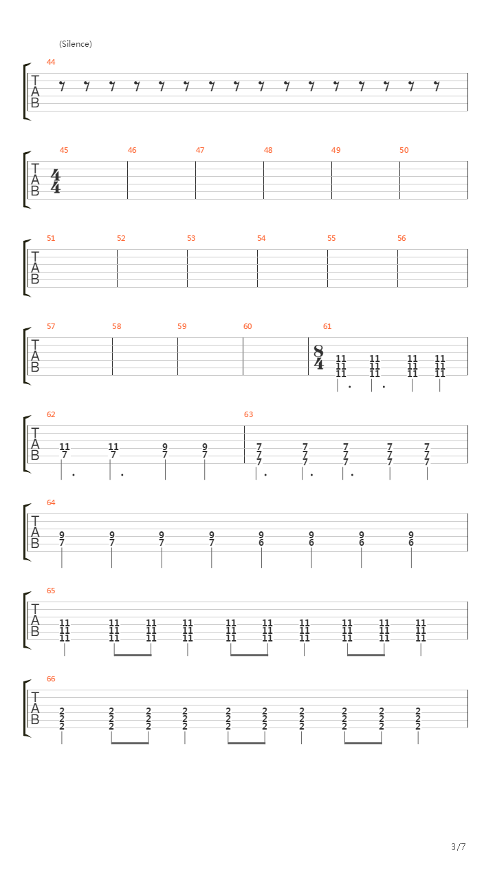 Perfection Through Silence吉他谱