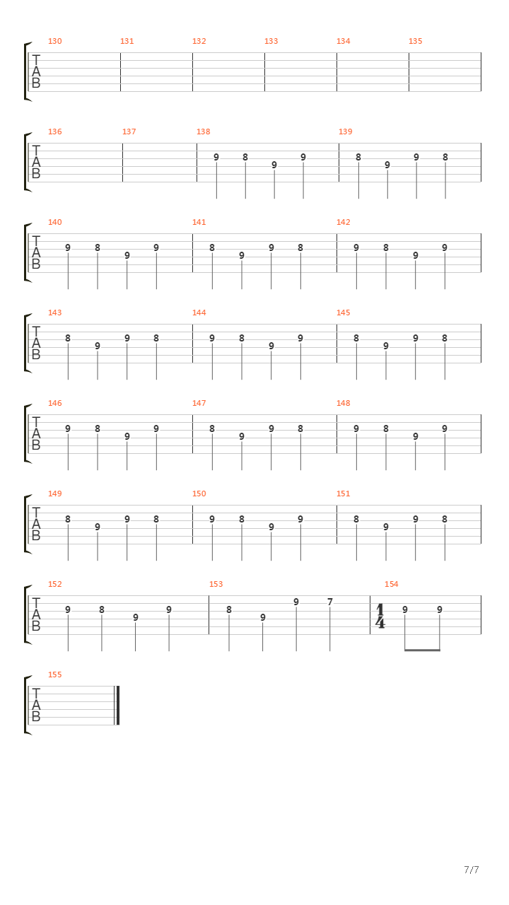 Perfection Through Silence吉他谱