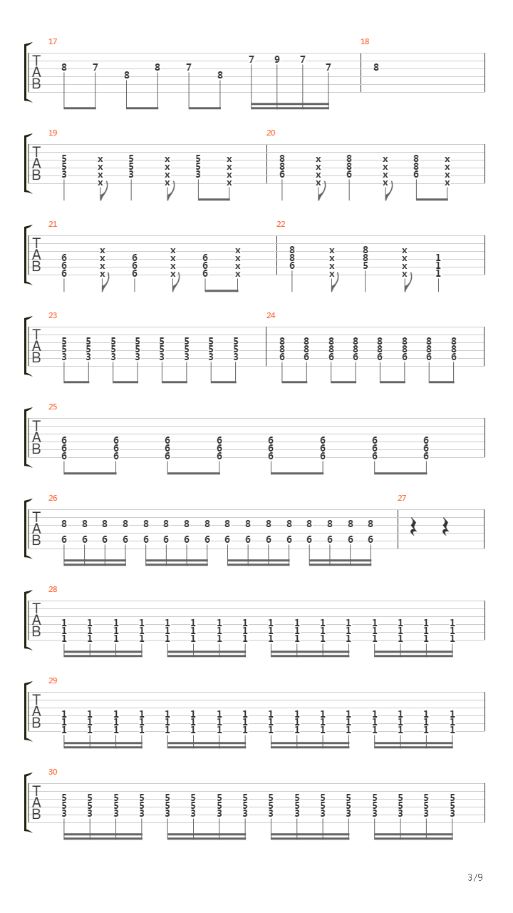 Perfection Through Silence吉他谱