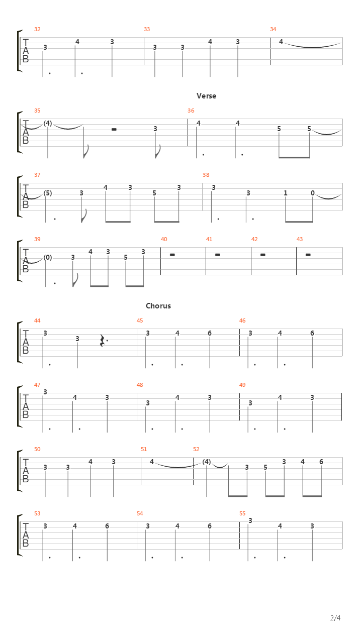 Perfection Through Silence吉他谱
