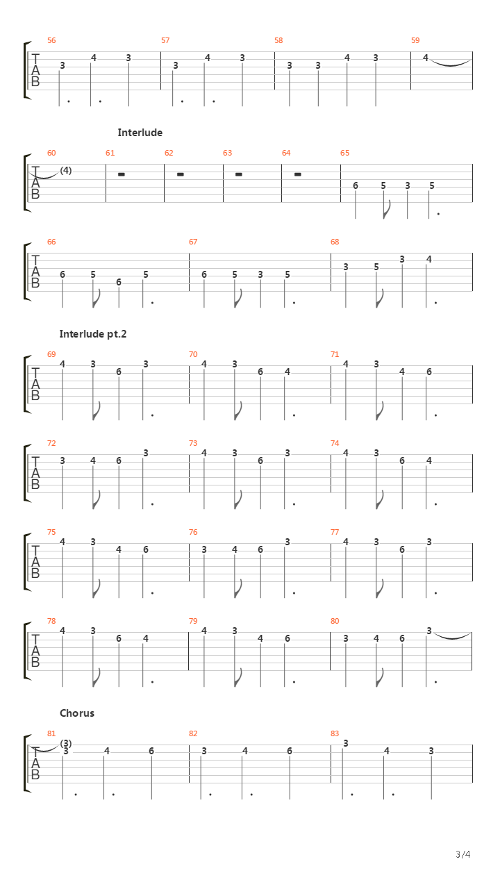 Perfection Through Silence吉他谱