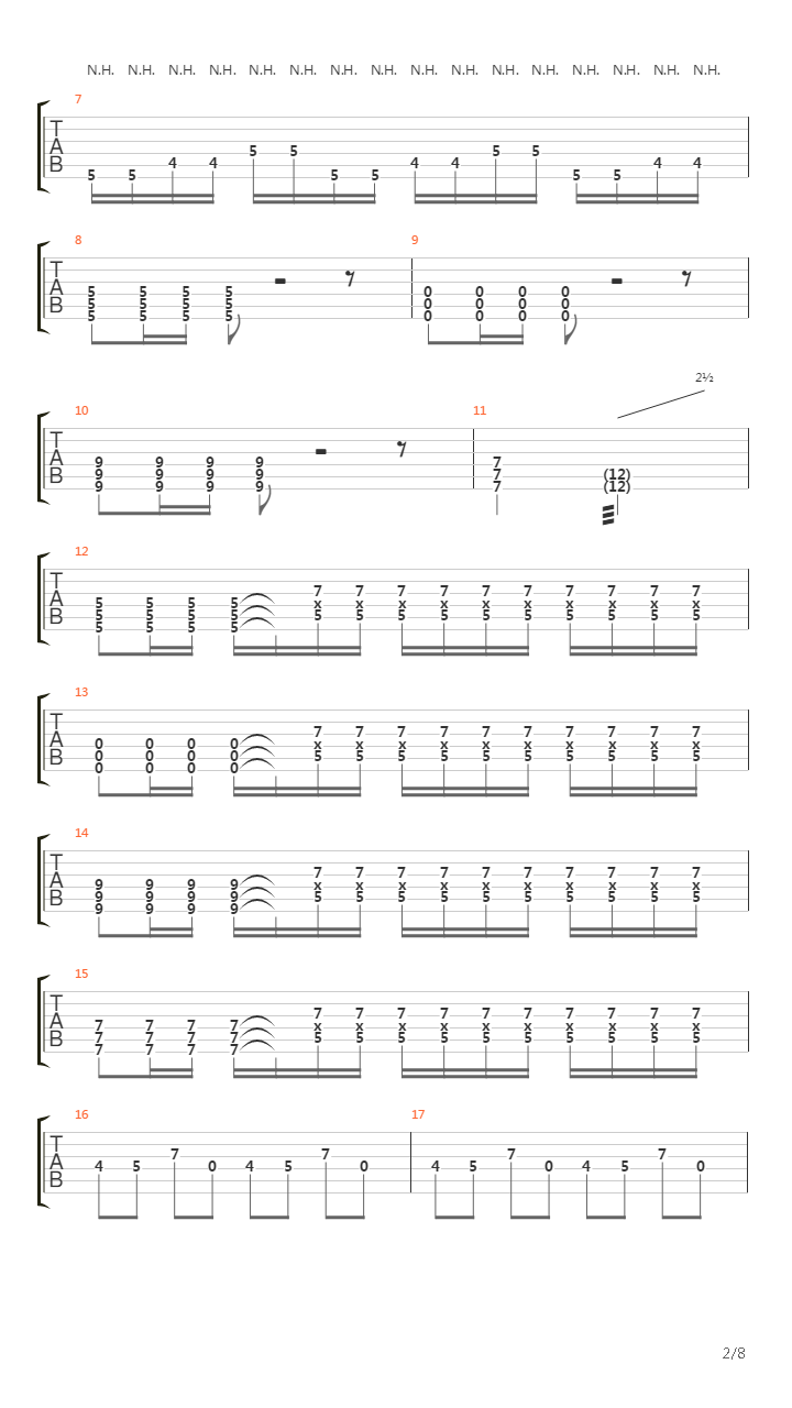 Post Scripts吉他谱